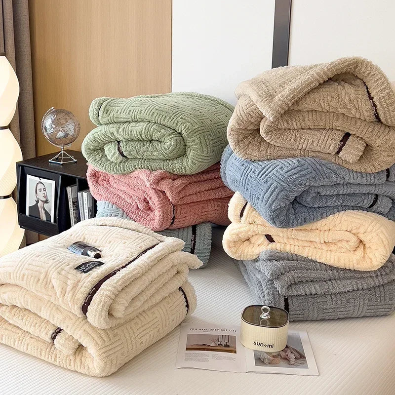 Soft Fleece Autumn/Winter Blanket for Bed and Sofa